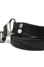 画像をギャラリービューアに読み込む, incarnation CALF LEATHER BELT D-RING #3 (BLACK)