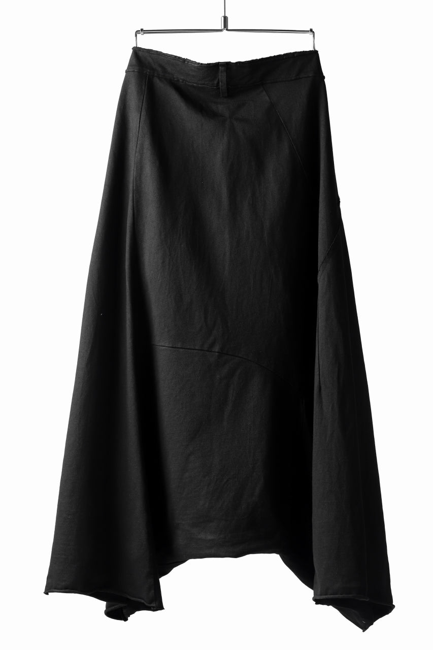Load image into Gallery viewer, RUNDHOLZ DIP CONSTRUCTIVE LOWCROTCH WIDE PANTS / DYED MEDIUM JERSEY (BLACK)