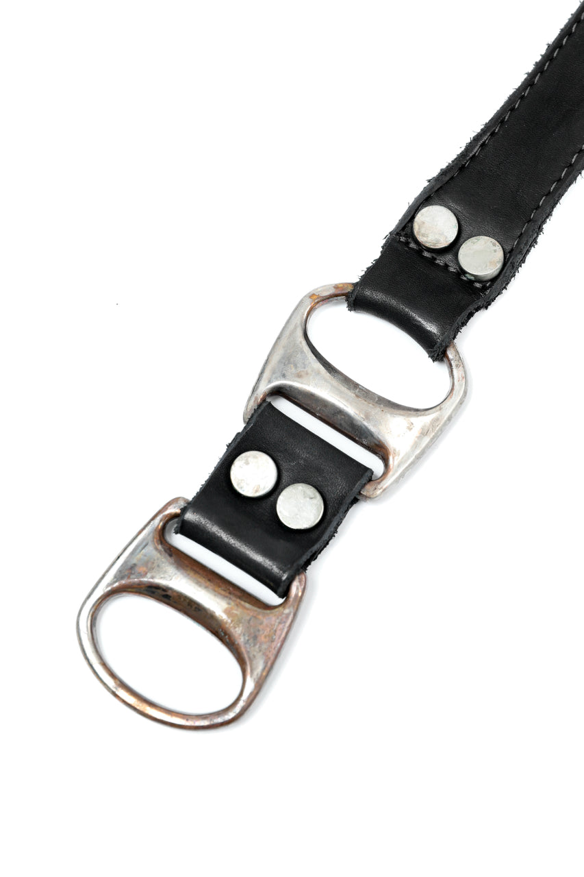 incarnation CALF LEATHER BELT D-RING #3 (BLACK)