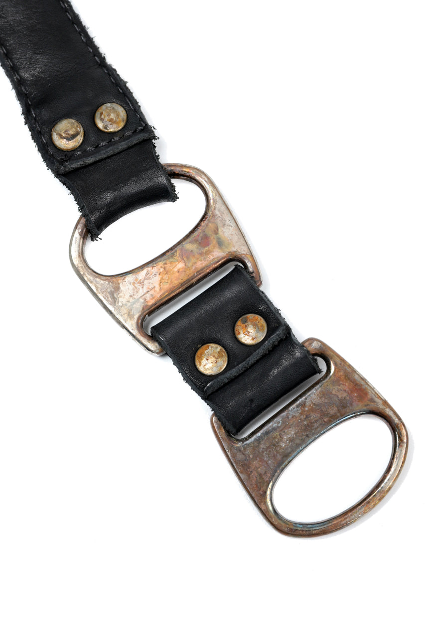 incarnation CALF LEATHER BELT D-RING #3 (BLACK)