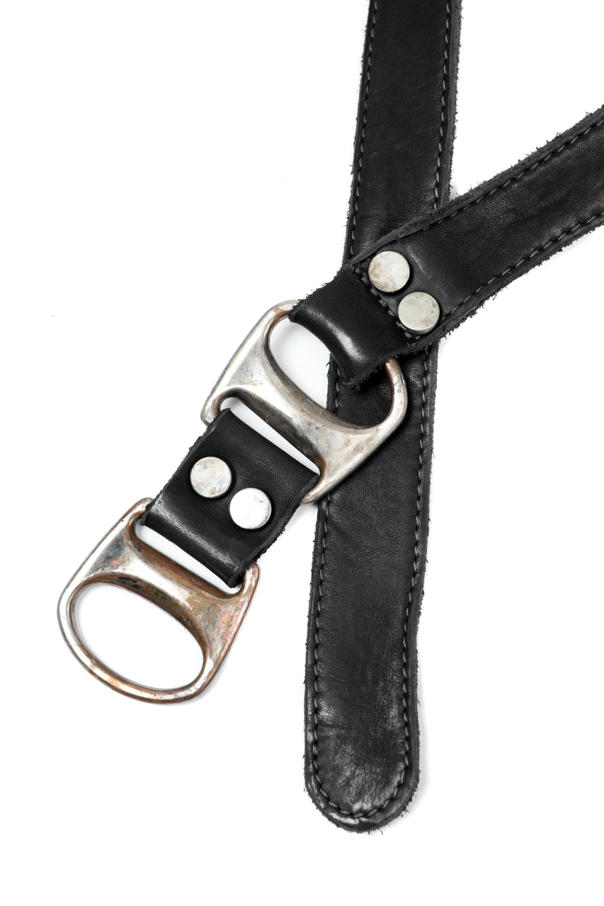 incarnation CALF LEATHER BELT D-RING #3 (BLACK)