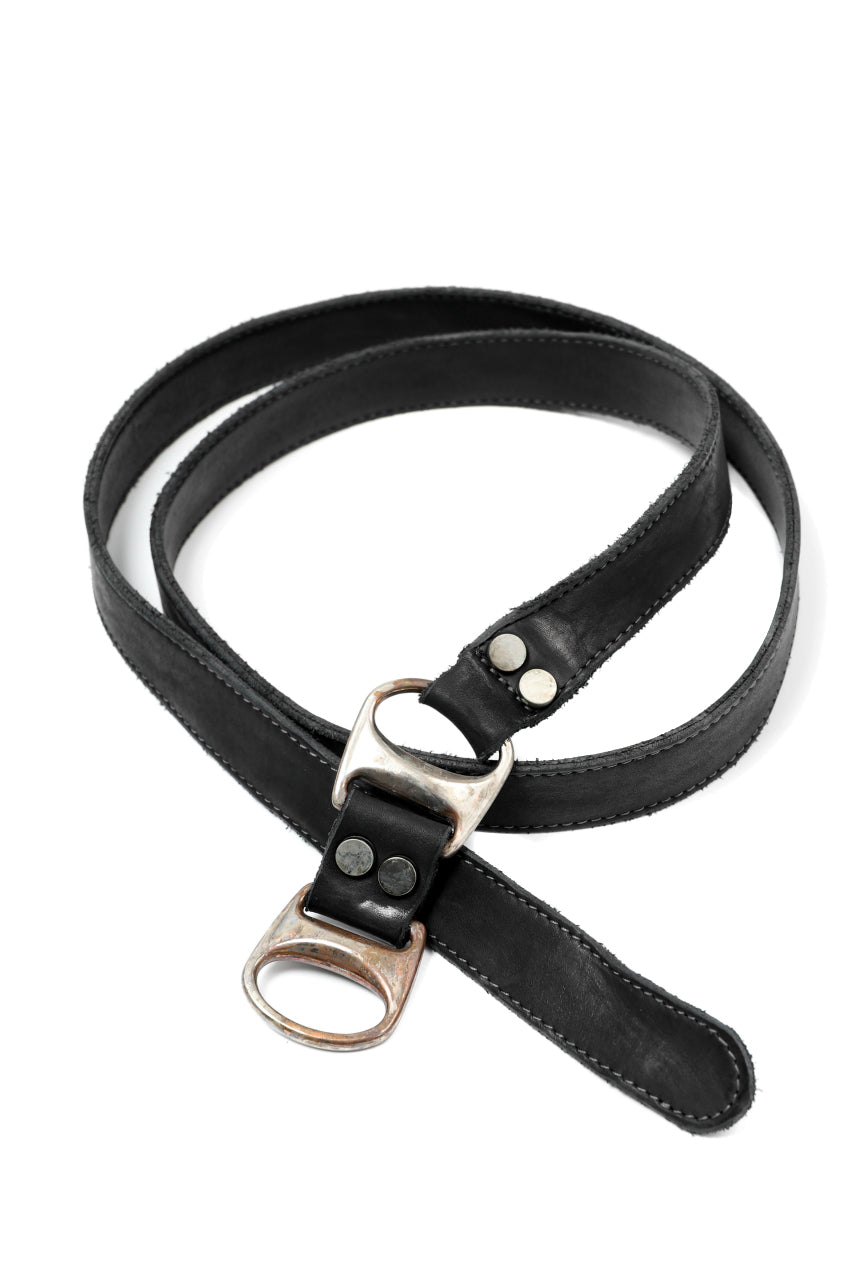 incarnation CALF LEATHER BELT D-RING #3 (BLACK)