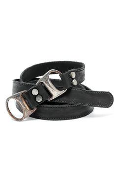 画像をギャラリービューアに読み込む, incarnation CALF LEATHER BELT D-RING #3 (BLACK)