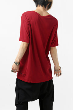 Load image into Gallery viewer, RUNDHOLZ DIP SHORT SLEEVE CUT SEWN / DYED JERSEY (RED)