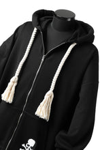 画像をギャラリービューアに読み込む, mastermind JAPAN SWEAT HOODIE ZIP JACKET / ROPE STRINGS (BLACK)