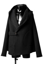 画像をギャラリービューアに読み込む, forme d&#39;expression Hooded Cardigan Jacket (Black)
