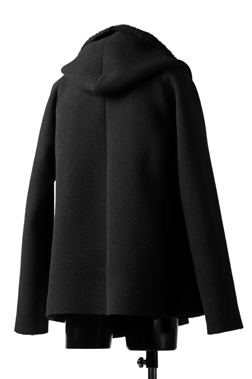 forme d'expression Hooded Cardigan Jacket (Black)