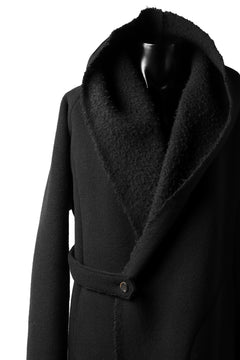 画像をギャラリービューアに読み込む, forme d&#39;expression exclusive Hooded Robe Coat (Black)