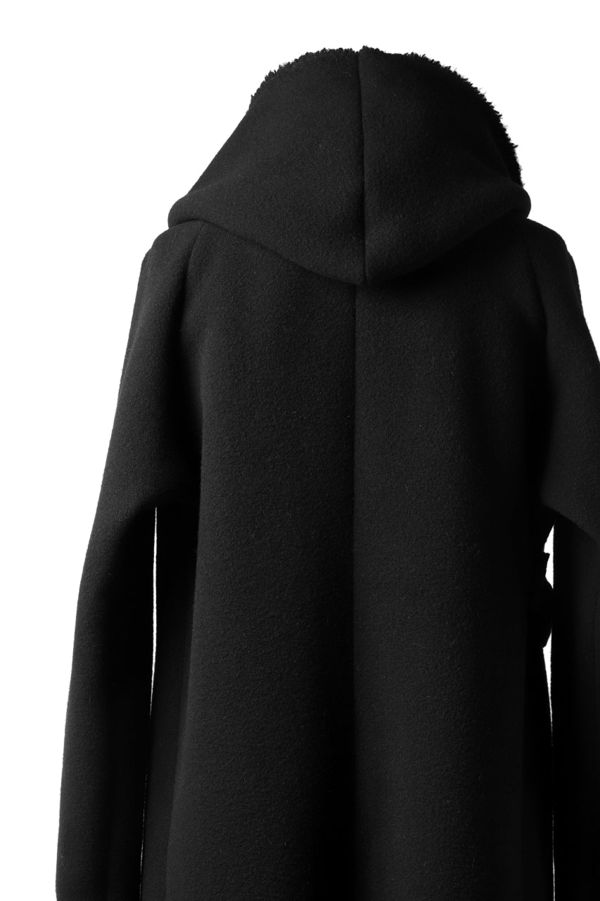 forme d'expression exclusive Hooded Robe Coat (Black)