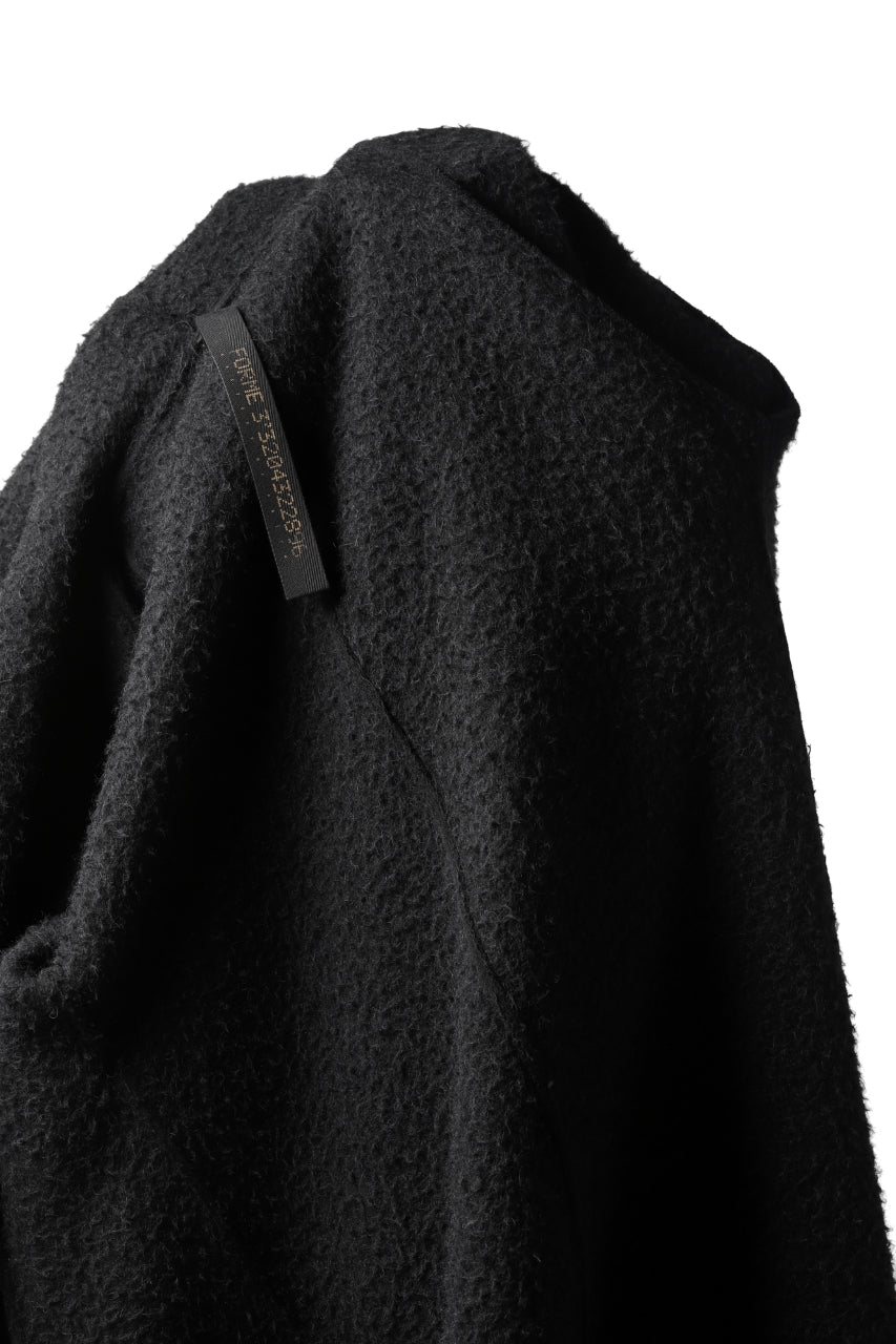 forme d'expression exclusive Hooded Robe Coat (Black)