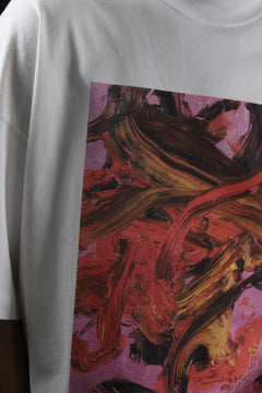 Load image into Gallery viewer, ALMOSTBLACK OVERSIZED PRINT T-SHIRT (WHITE)