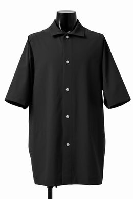 A.F ARTEFACT HALF SLEEVE BD SHIRT / STRETCH NYLON (BLACK)