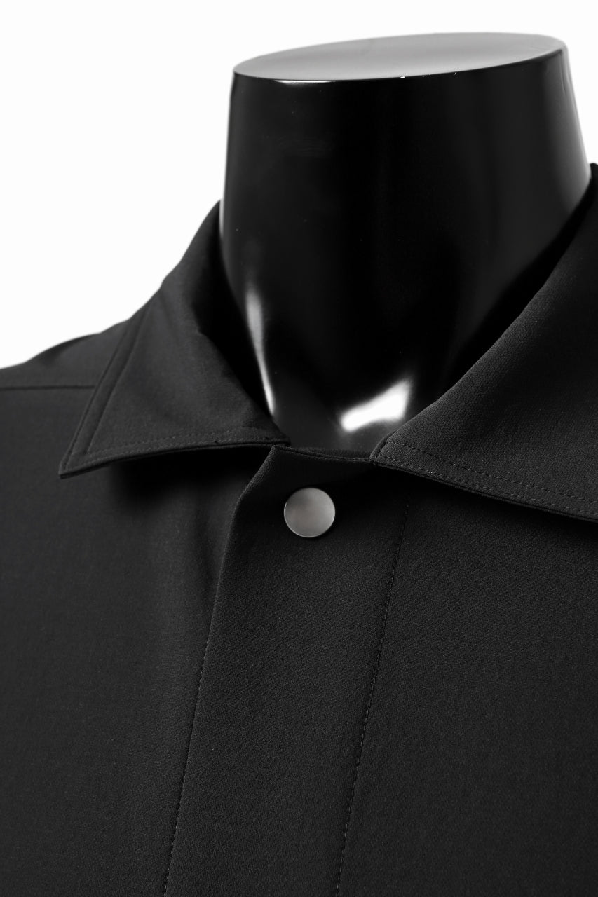 画像をギャラリービューアに読み込む, A.F ARTEFACT HALF SLEEVE BD SHIRT / STRETCH NYLON (BLACK)