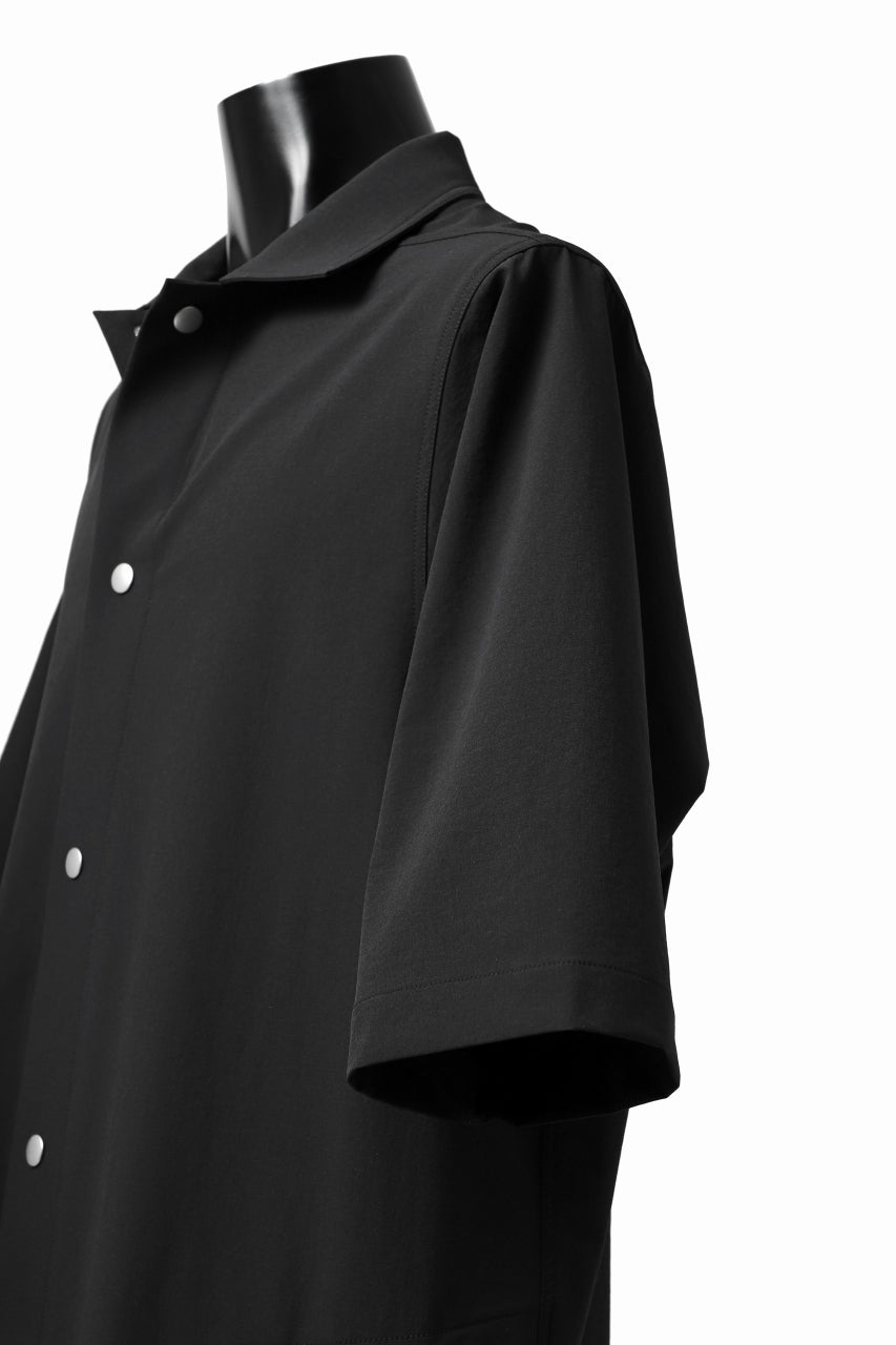 画像をギャラリービューアに読み込む, A.F ARTEFACT HALF SLEEVE BD SHIRT / STRETCH NYLON (BLACK)