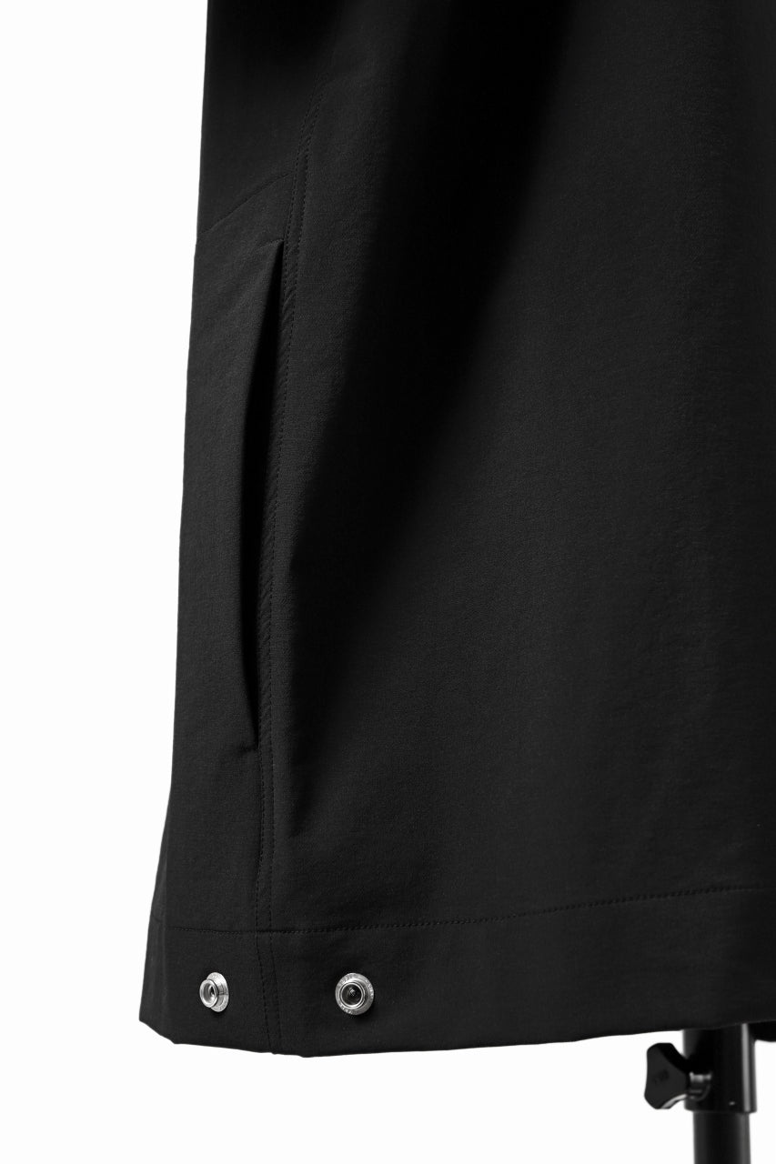 A.F ARTEFACT HALF SLEEVE BD SHIRT / STRETCH NYLON (BLACK)