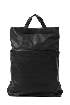 Load image into Gallery viewer, discord Yohji Yamamoto 2WAY MAGNET FLAP BAG / SOFT HORSE LEATHER (BLACK)