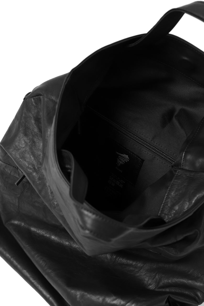 discord Yohji Yamamoto 2WAY MAGNET FLAP BAG / SOFT HORSE LEATHER (BLACK)