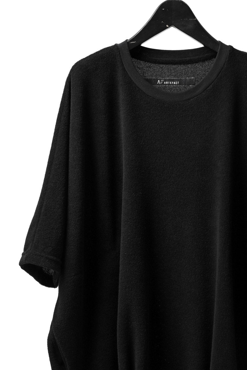 A.F ARTEFACT x LOOM exclusive "dolman" LOOSEY TOPS / IZMIR PILE JERSEY (BLACK)