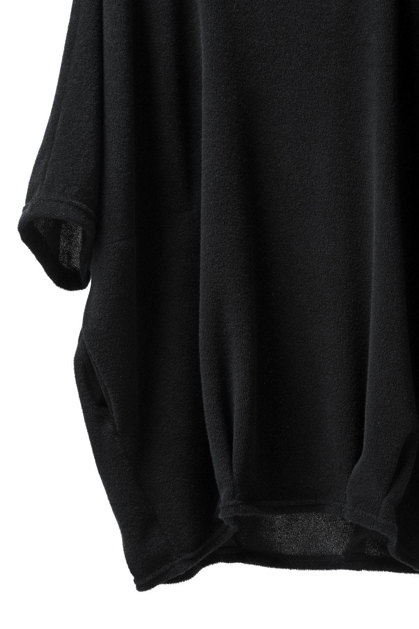 A.F ARTEFACT x LOOM exclusive "dolman" LOOSEY TOPS / IZMIR PILE JERSEY (BLACK)