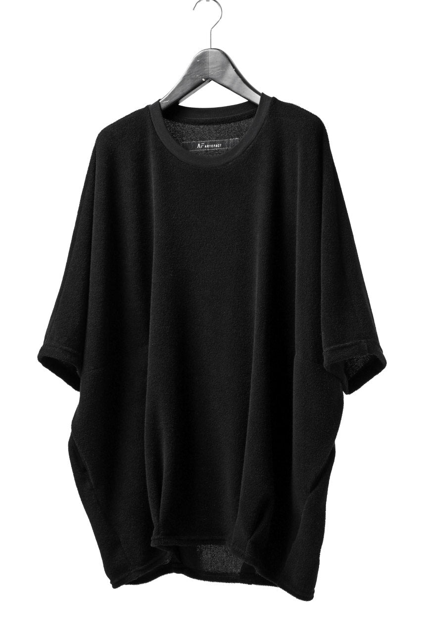 A.F ARTEFACT x LOOM exclusive "dolman" LOOSEY TOPS / IZMIR PILE JERSEY (BLACK)