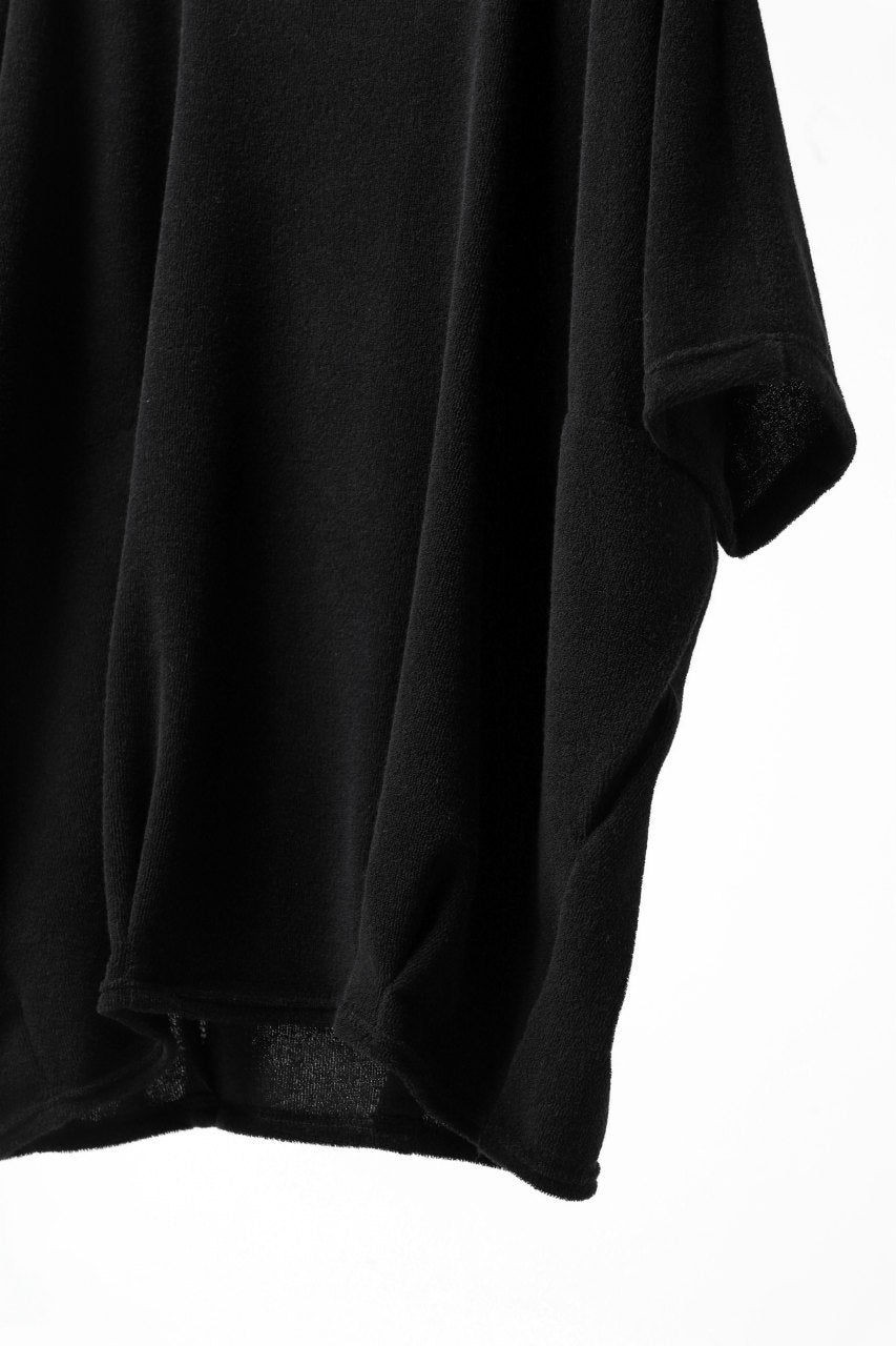 A.F ARTEFACT x LOOM exclusive "dolman" LOOSEY TOPS / IZMIR PILE JERSEY (BLACK)