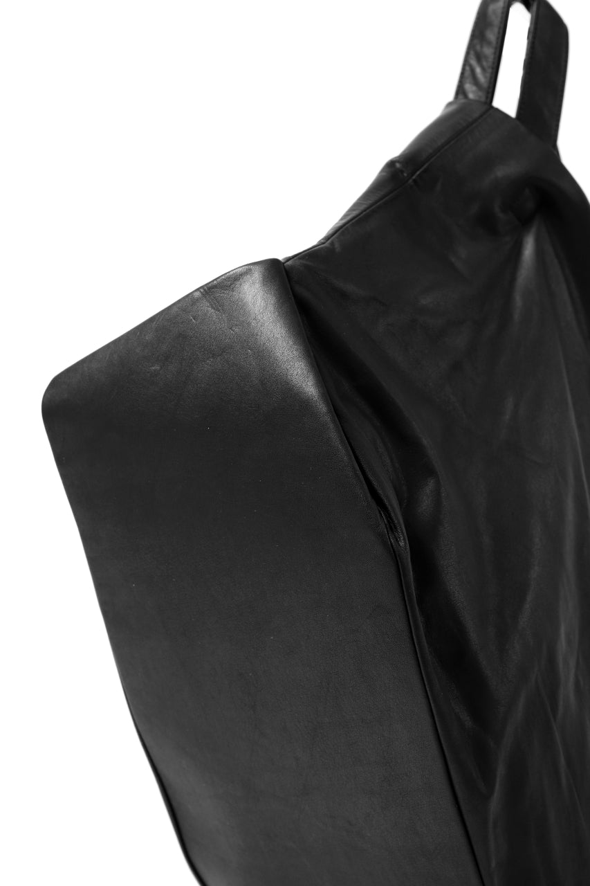 discord Yohji Yamamoto TULIPS HAND BAG / GARMENT COW LEATHER (BLACK)