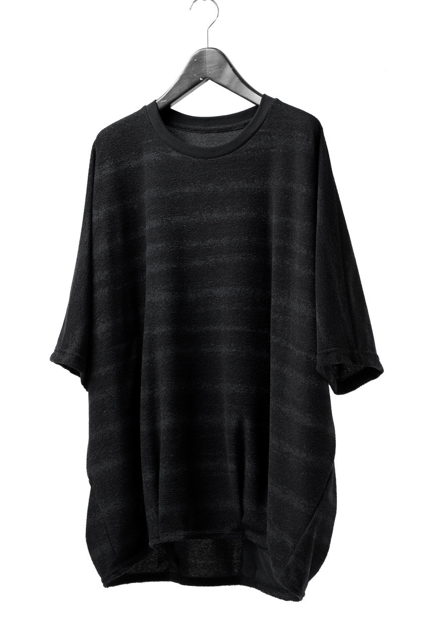 A.F ARTEFACT x LOOM exclusive "dolman" LOOSEY TOPS / 3D-PILE JQ BORDER (D.GREY)