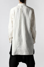 Load image into Gallery viewer, sus-sous shirt dress / L100 1/25 linen cloth (WHITE)