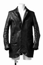 画像をギャラリービューアに読み込む, incarnation HORSE LEATHER 5-BUTTON FRONT JACKET / OBJECT DYED (BLACK)