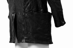 画像をギャラリービューアに読み込む, incarnation HORSE LEATHER 5-BUTTON FRONT JACKET / OBJECT DYED (BLACK)