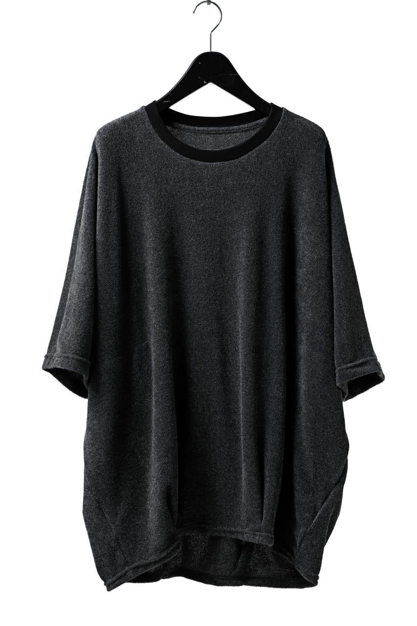 A.F ARTEFACT x LOOM exclusive "dolman" LOOSEY TOPS / IZMIR PILE JERSEY (GREY)