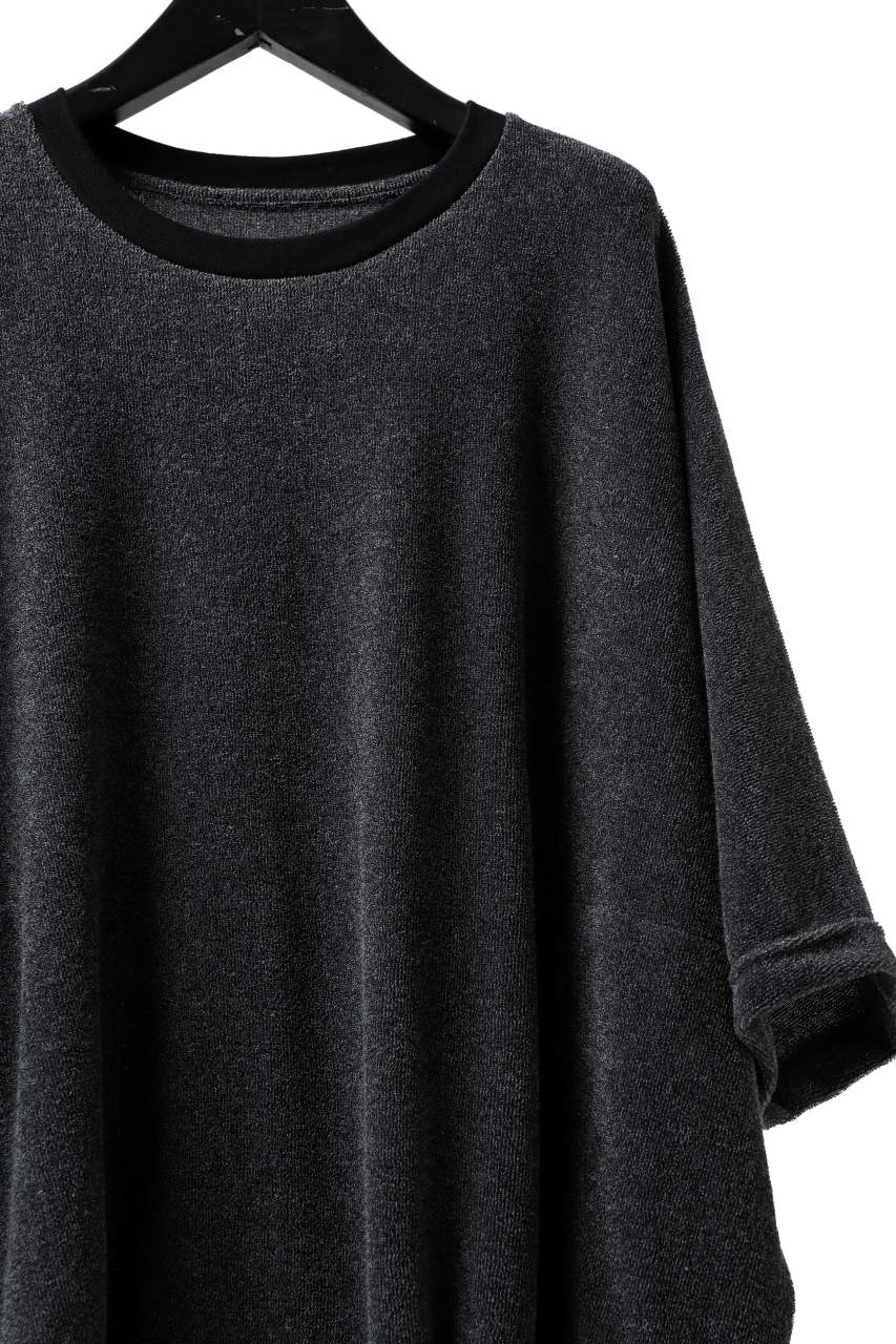 A.F ARTEFACT x LOOM exclusive "dolman" LOOSEY TOPS / IZMIR PILE JERSEY (GREY)