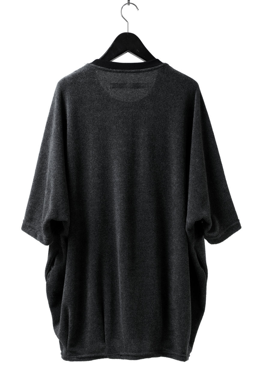 A.F ARTEFACT x LOOM exclusive "dolman" LOOSEY TOPS / IZMIR PILE JERSEY (GREY)