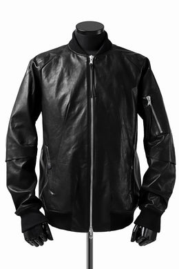 D.HYGEN × A.F ARTEFACT HORSE LEATHER MA-1 JACKET (BLACK)