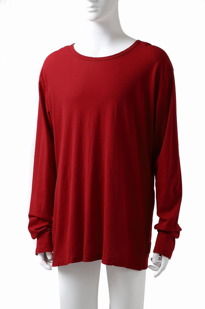 RUNDHOLZ DIP LONG SLEEVE CUT SEWN / DYED JERSEY (RED)