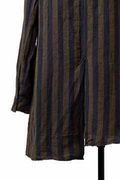 Load image into Gallery viewer, Aleksandr Manamis exclusive Asymmetric Stripe Shirt (GOLD &amp; BLUE)