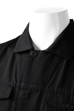 Load image into Gallery viewer, 11 BY BORIS BIDJAN SABERI SHIRT JACKET &quot;S1B-F-1447&quot; (BLACK DYE)