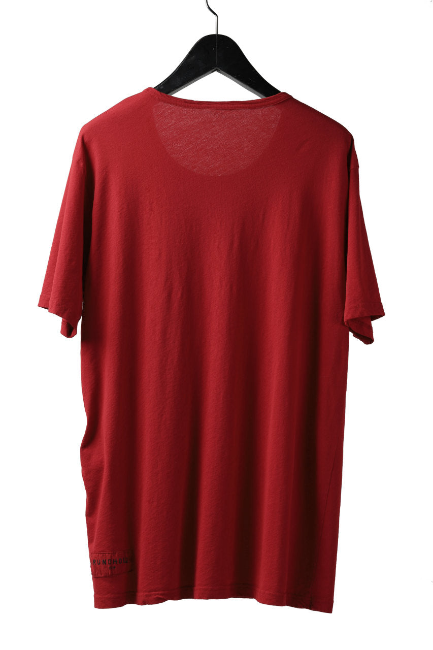 RUNDHOLZ DIP SHORT SLEEVE CUT SEWN / DYED JERSEY (RED)