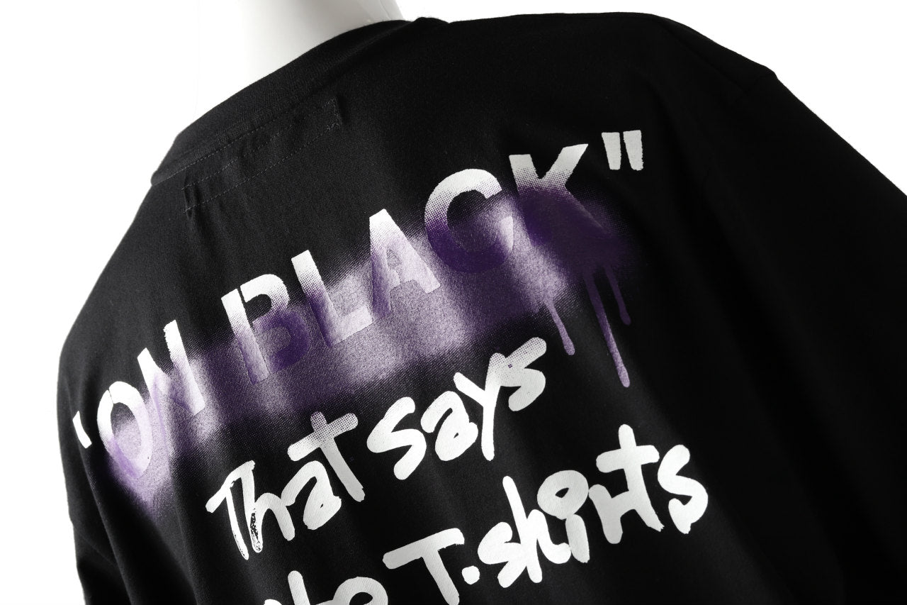 A.F ARTEFACT x buggy exclusive "ON BLACK" T-SHIRT (BLACK x PURPLE)