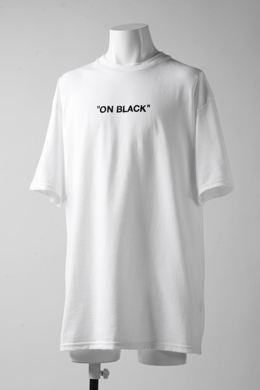 画像をギャラリービューアに読み込む, A.F ARTEFACT x buggy exclusive &quot;ON BLACK&quot; T-SHIRT (WHITE x YELLOW)