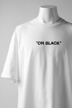 画像をギャラリービューアに読み込む, A.F ARTEFACT x buggy exclusive &quot;ON BLACK&quot; T-SHIRT (WHITE x YELLOW)