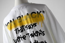Load image into Gallery viewer, A.F ARTEFACT x buggy &quot;ON BLACK&quot; T-SHIRT (WHITE x YELLOW)