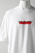 画像をギャラリービューアに読み込む, A.F ARTEFACT x buggy exclusive &quot;ON BLACK&quot; T-SHIRT (WHITE x RED)