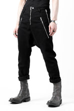 画像をギャラリービューアに読み込む, ISAMU KATAYAMA BACKLASH xx incarnation 6 POCKET ZIP PANTS / 13oz STRETCH DENIM (OBJECT DYED KYOTO BLACK)