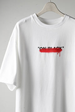 画像をギャラリービューアに読み込む, A.F ARTEFACT x buggy exclusive &quot;ON BLACK&quot; T-SHIRT (WHITE x RED)