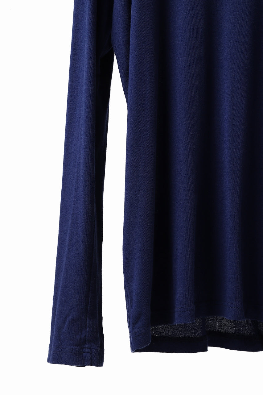RUNDHOLZ DIP LONG SLEEVE KNIT SEWN / DYED JERSEY (BLUE)