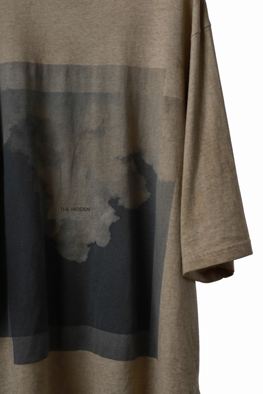 Load image into Gallery viewer, FIRST AID TO THE INJURED &quot;THE HIDDEN&quot; GRAPHIC T-SHIRT / COLD DYED (TIMBER WOLF)