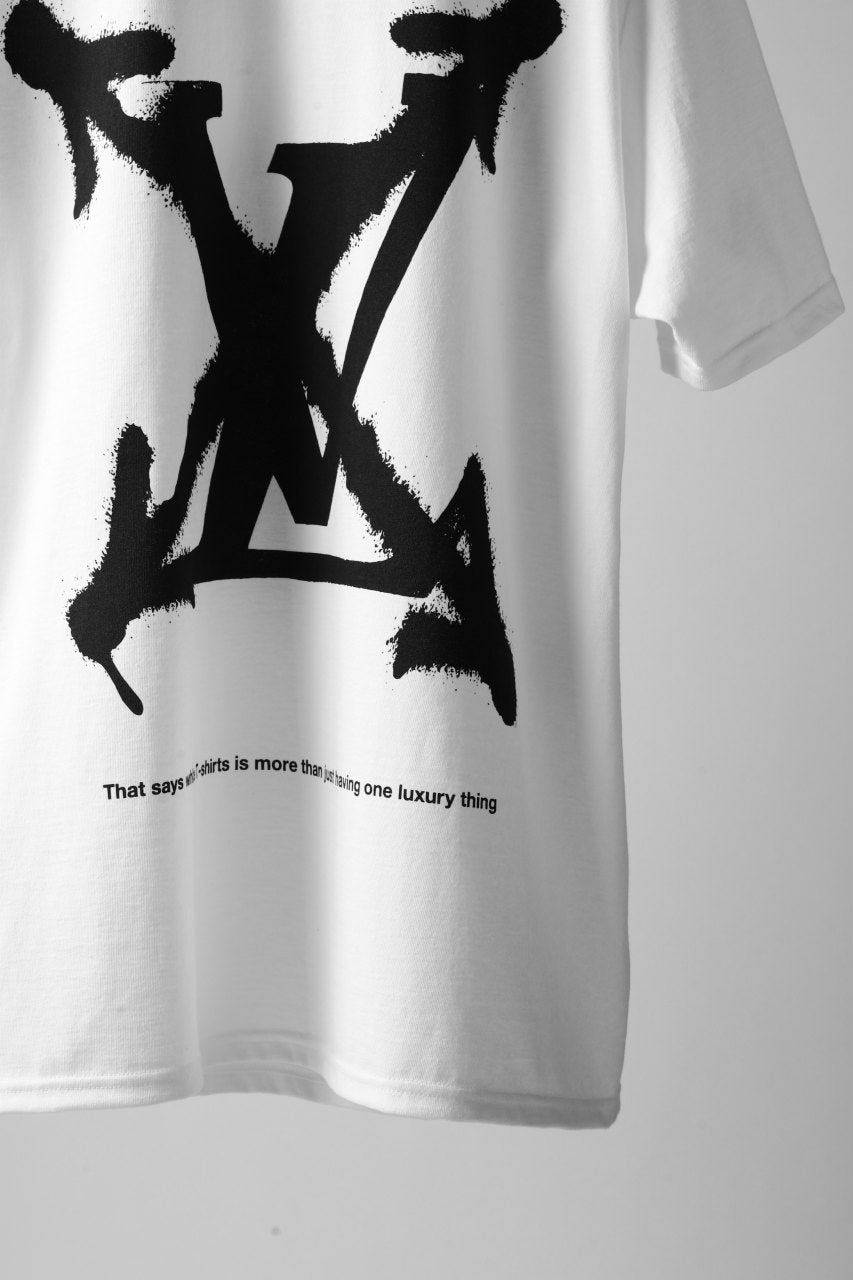 A.F ARTEFACT x buggy exclusive "ON BLACK" T-SHIRT (WHITE x RED)