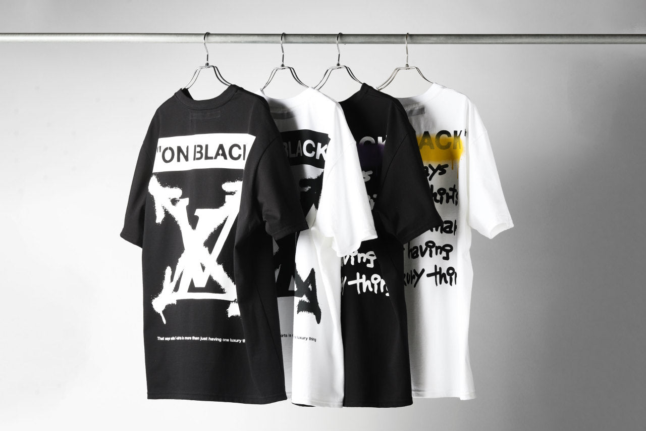 A.F ARTEFACT x buggy exclusive "ON BLACK" T-SHIRT (WHITE x YELLOW)