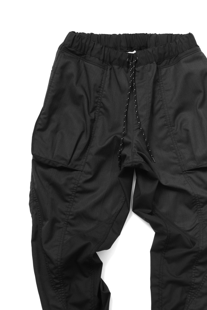 CHANGES  RE;BUILD easy waist pocket trousers / used+new plain woven (BLACK #C)
